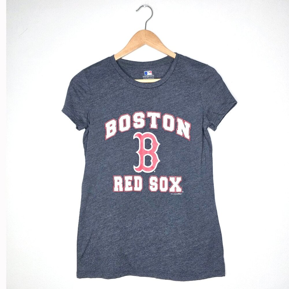 Boston Red Sox MLB Genuine Merchandise T-Shirt Navy Heather Graphic Fan Tee